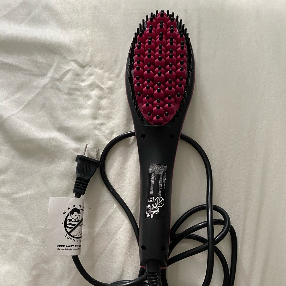 Simply straight Hair straightener brush